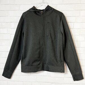 Perry Ellis Full Zip Heather Gray Hoodie Track Jacket Women's Size M